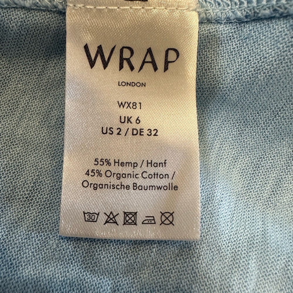 Wrap London Hemp & Organic Cotton Top‎ - Picture 7 of 11